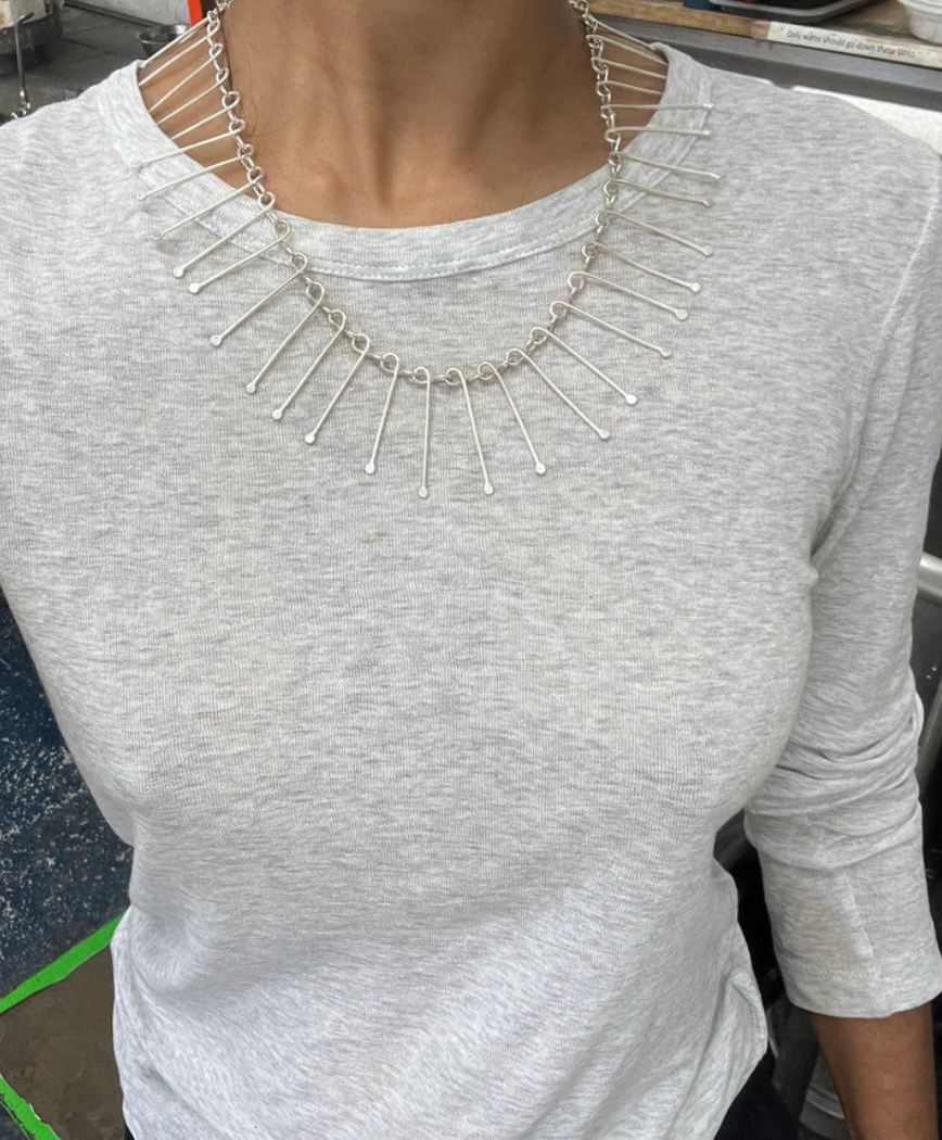 Sterling Spine Necklace