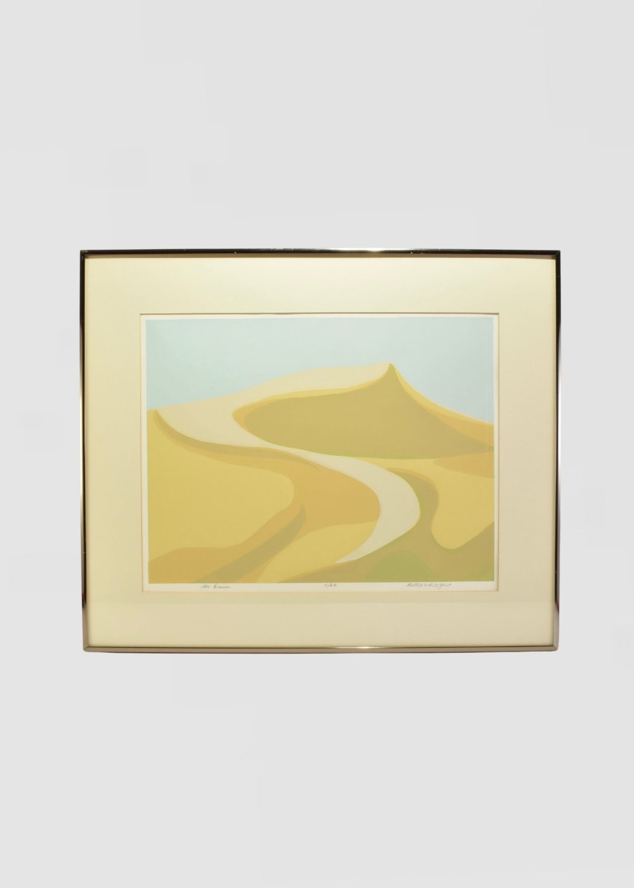 'The Dunes' Serigraph, Framed