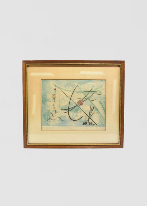 Rivière Etching, Framed