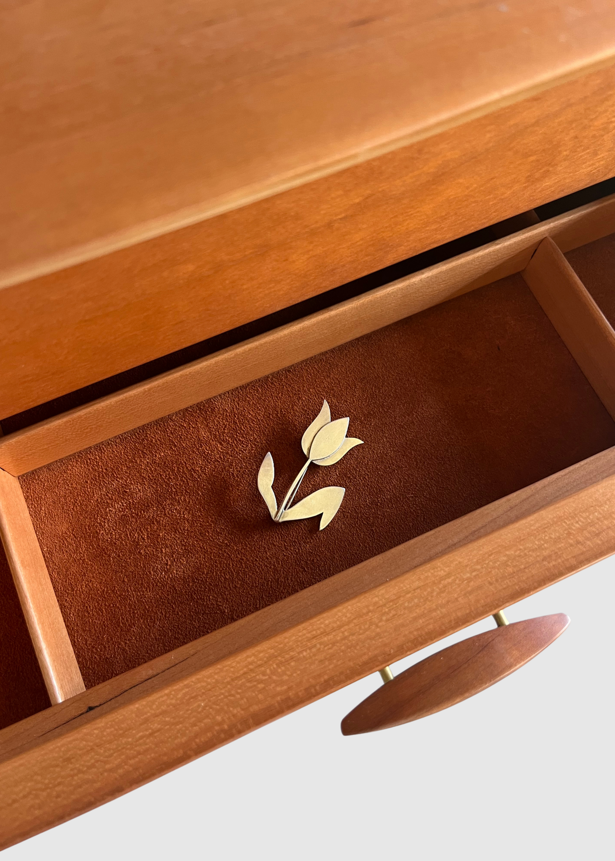 Sterling Tulip Brooch