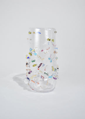Tall Blown Glass Vase