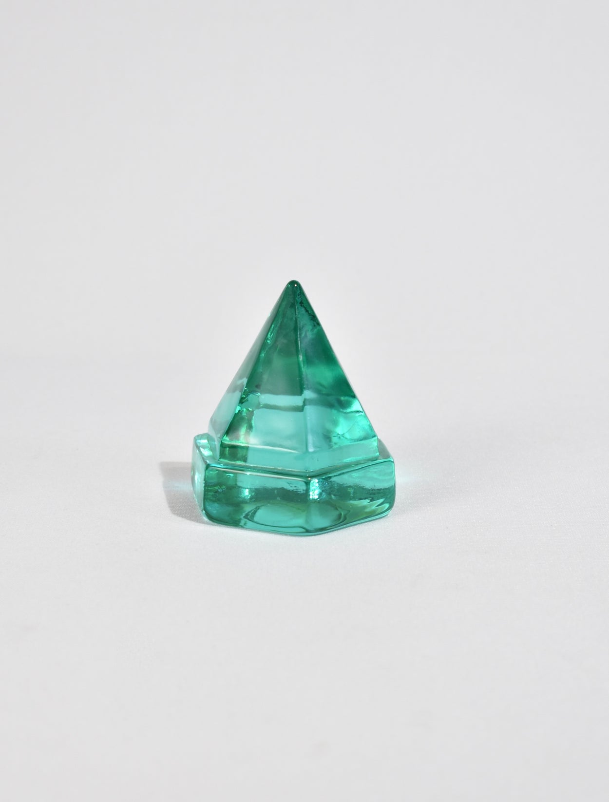 Teal Glass Prism