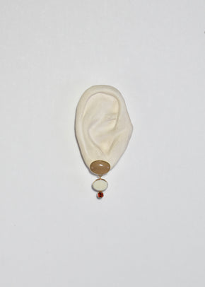Garnet Ivory Earrings