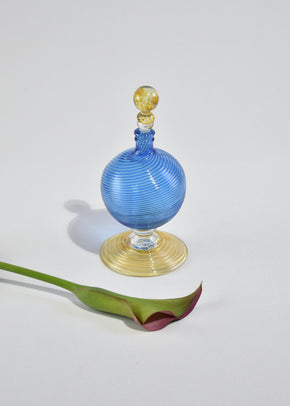 Blue Spiral Perfume Bottle