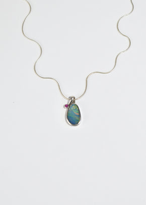Opal Pendant Necklace