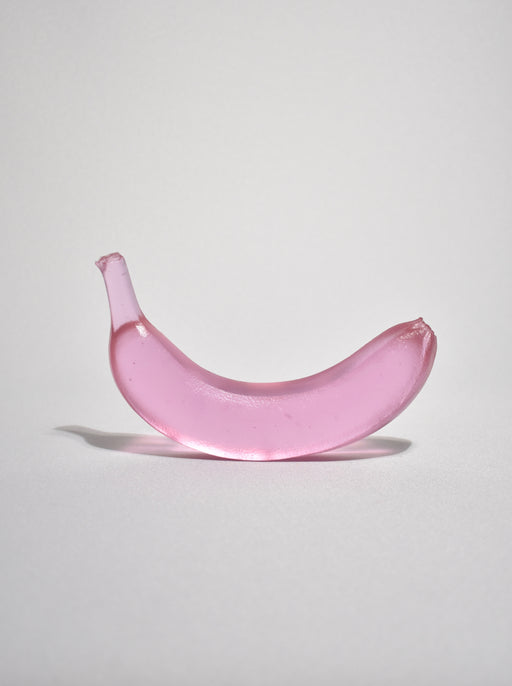 Glass Banana in Pink