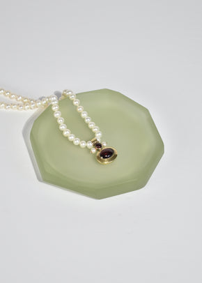 Pearl Garnet Necklace
