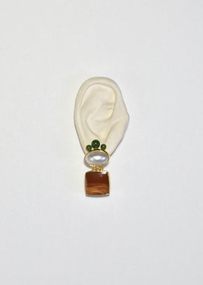 Pearl Jade Agate Earrings