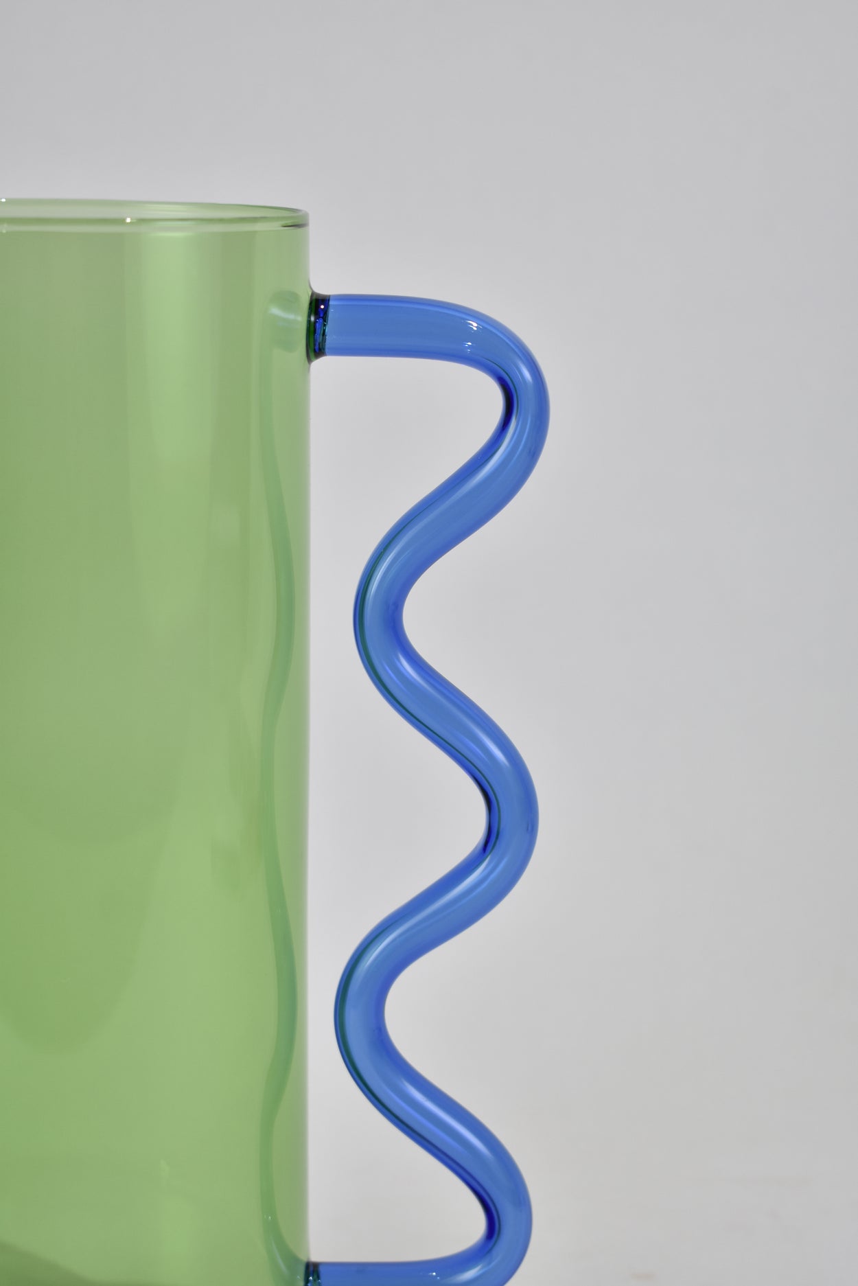 Wave Pitcher in Green/Blue