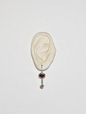 Tourmaline Amethyst Earrings