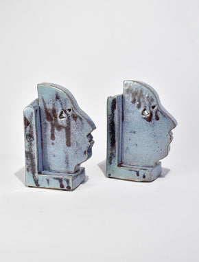 Profile Bookend in Speckled Blue